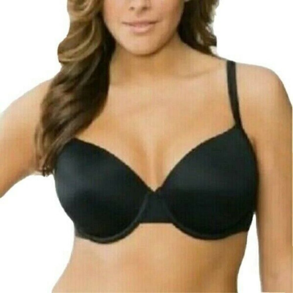 Cacique Lane Bryant Womens Smooth T Shirt Bra Size 44DD Black